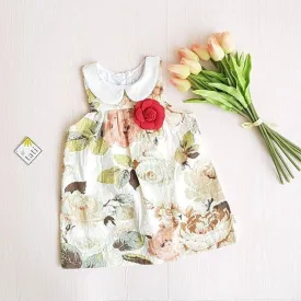 Tea Rose Dress in Empress Flower