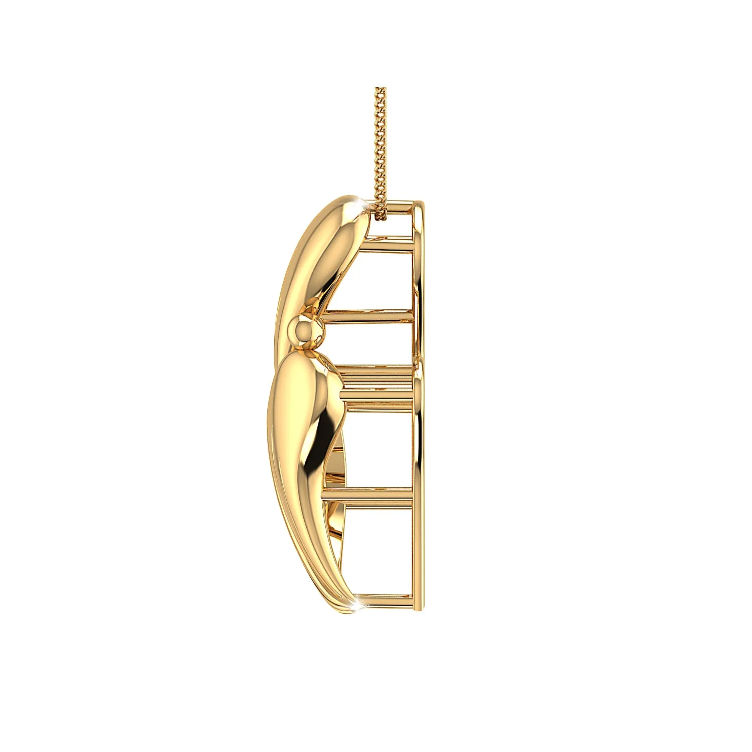 THE CURVED WAVE PENDANT