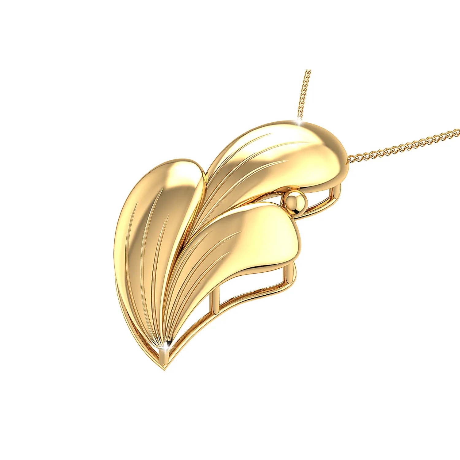 THE CURVED WAVE PENDANT