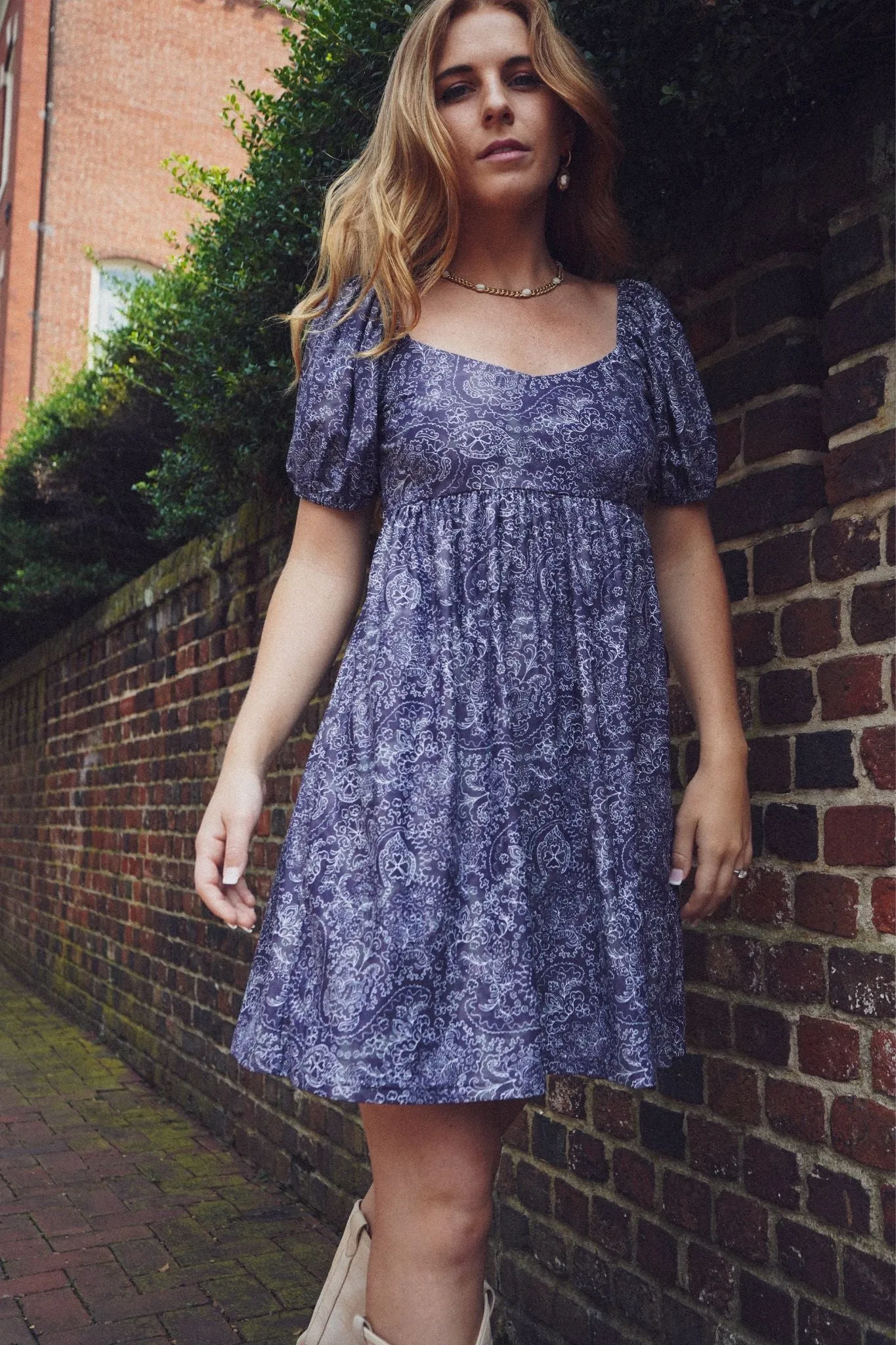 The Daphne Dress - Western Paisley