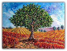 Vines of Autumn Harvest 36x48" original by Isabelle Dupuy