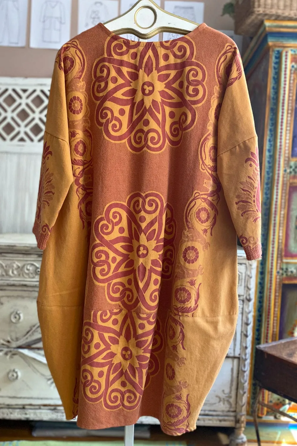 Vintage Tumeric Bubble Dress