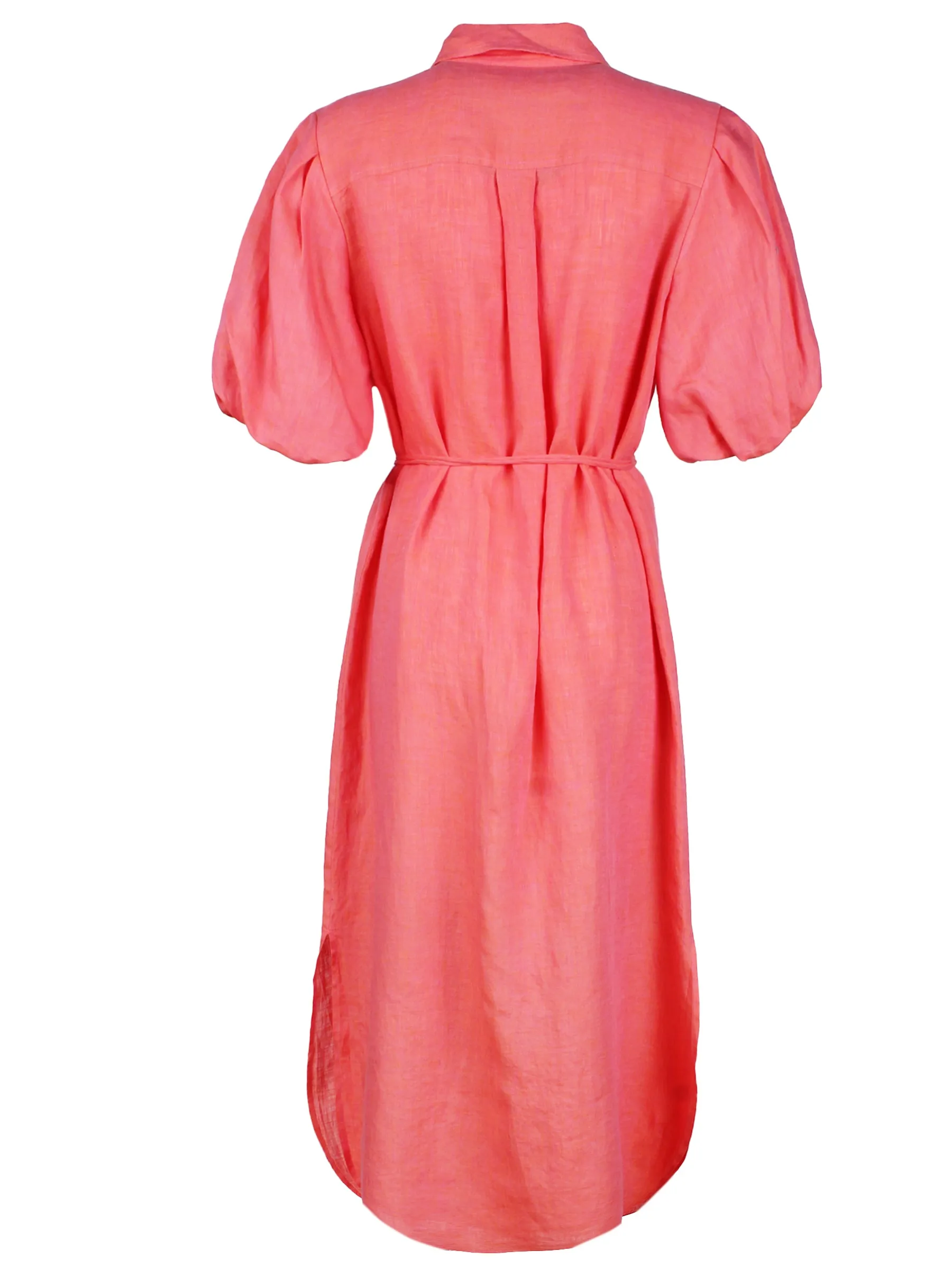Washed Linen Madeline Dress White